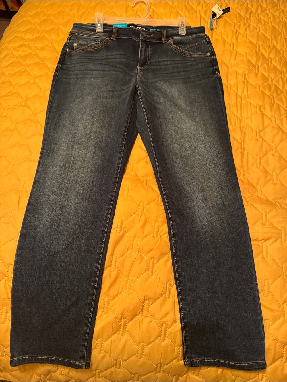 INC International Concepts Dark Blue Straight Skinny Leg Jeans